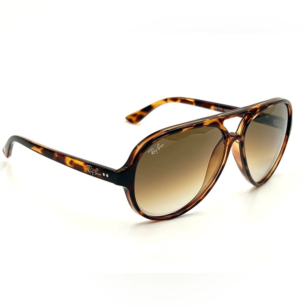 Ray-Ban Cat 5000 Aviator RB4125 Havana Gradient Brown 710/51 59-13-140 - Picture 9 of 13